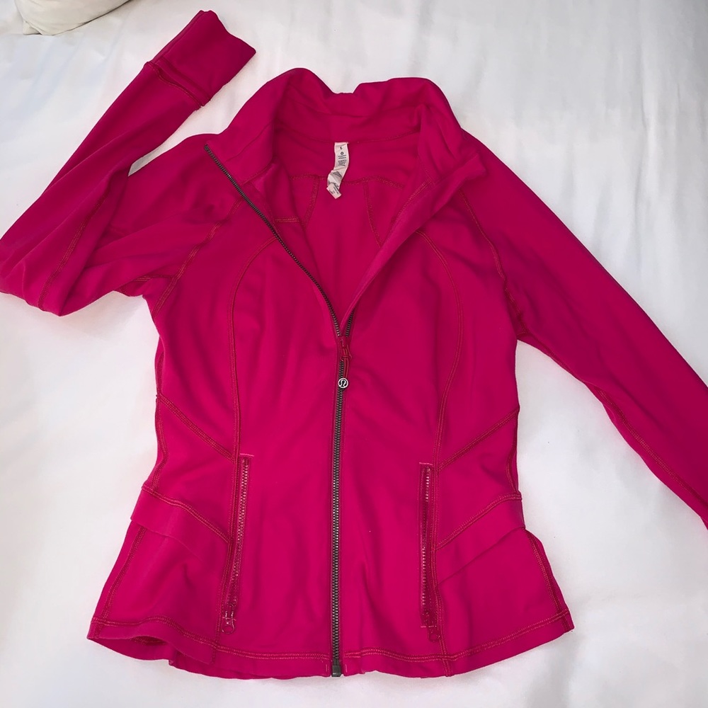 Lululemon hot pink yoga jacket